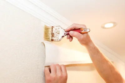 Pose de papier peint à Marsaz — revêtements muraux et toiles de verre